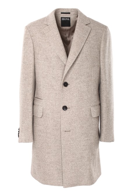 Shop ZEGNA Saldi Cappotto: Zegna cappotto in lana e cashmere. 
Vestibilità over
Cappotto sartoriale.
Doppiopetto.
Spacco singolo.
Rever classici.
Chiusura con bottoni.
Tasche a patta e
tasche laterali a filetto.
Modello sfoderato.
Composizione: 97% lana, 3% cashmere. 
Made in Svizzera.. 898704A8 4DG2G0-214